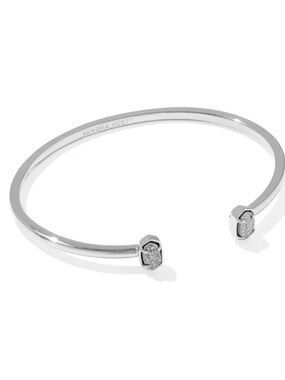 Kendra Scott Silver Druzzy Cuff- Retired Women's Bracelet